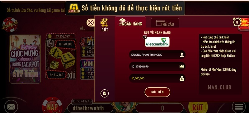 cổng game giải trí man club