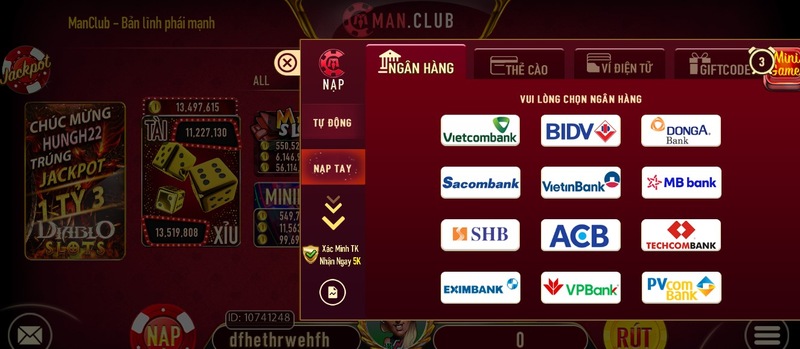 đổi thưởng man club