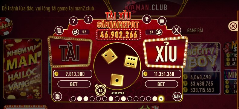 cách cược tài xỉu Man Club