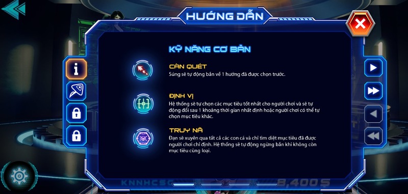 Kỹ năng cơ bản của Bắn cá vũ trụ Man Club