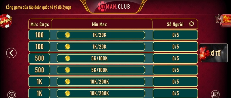 Góc hỏi và đáp về game bài đổi thưởng Xì tố Man Club